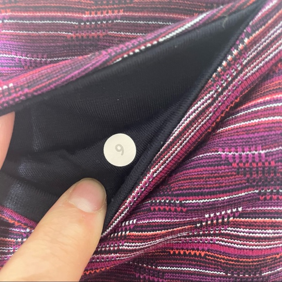 Lululemon Wunder Under Pants Leggings Space Dye Twist Regal Plum Size 6 - Picture 7 of 10
